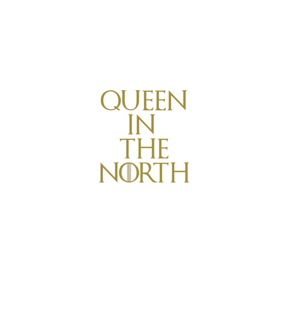 Queen in the North model gri pe tricou