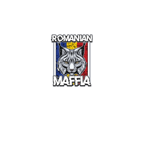 România maffia model negru pe tricou