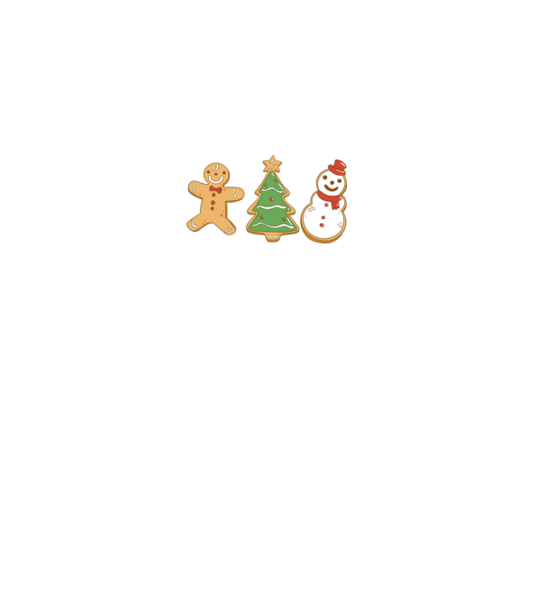 christmas cookies model negru pe tricou