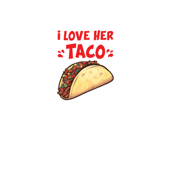 Couple TACO model alb pe tricou