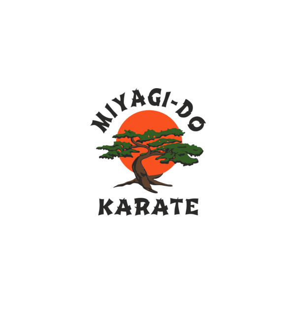 Miyagi-do karate cobra kai model albastru deschis pe tricou