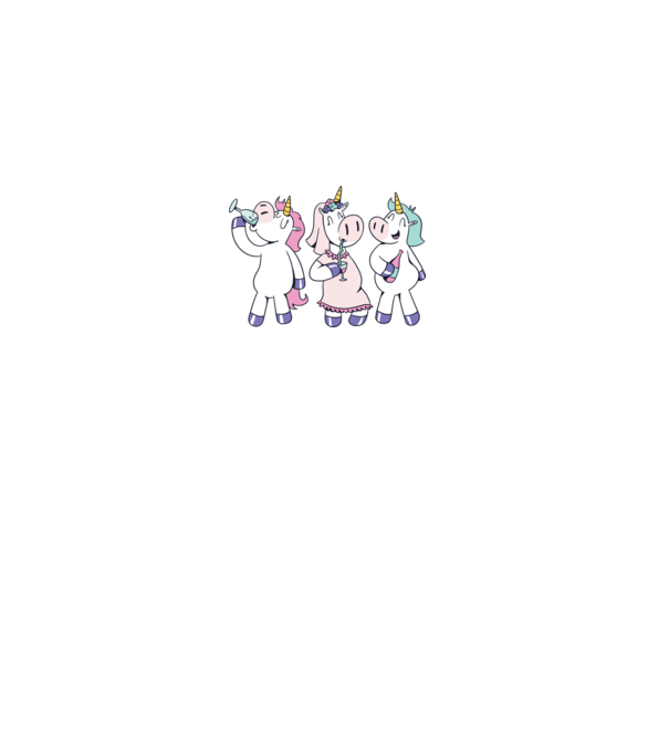 unicorn Bachelorette model alb pe tricou
