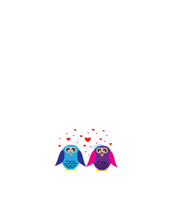 Owl Love model negru pe tricou