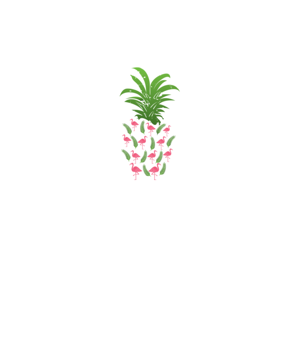 Flamingo ananas model turcoaz pe tricou