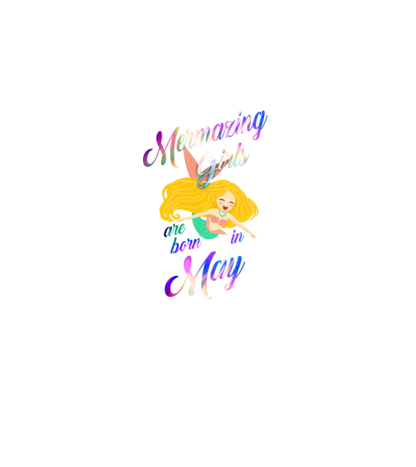 Mermazing girls are born may model negru pe tricou