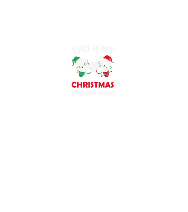 This is my christmas pajama model negru pe tricou