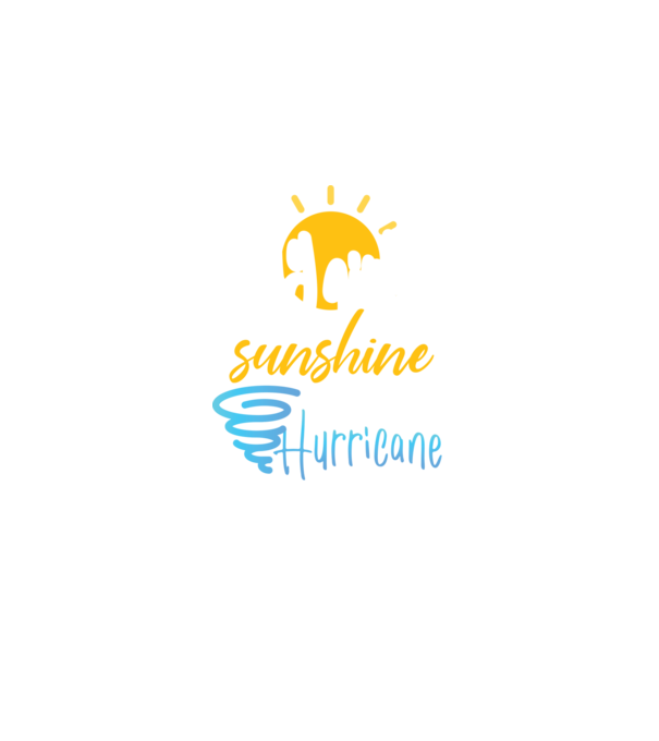 July Girls are Sunshine mixed with a little Hurricane model negru pe tricou