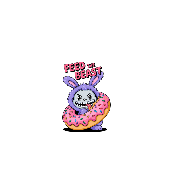 Feed the beast model nisipiu pe tricou