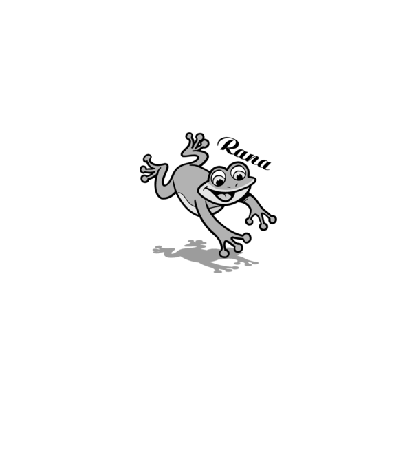 Frog model alb pe tricou