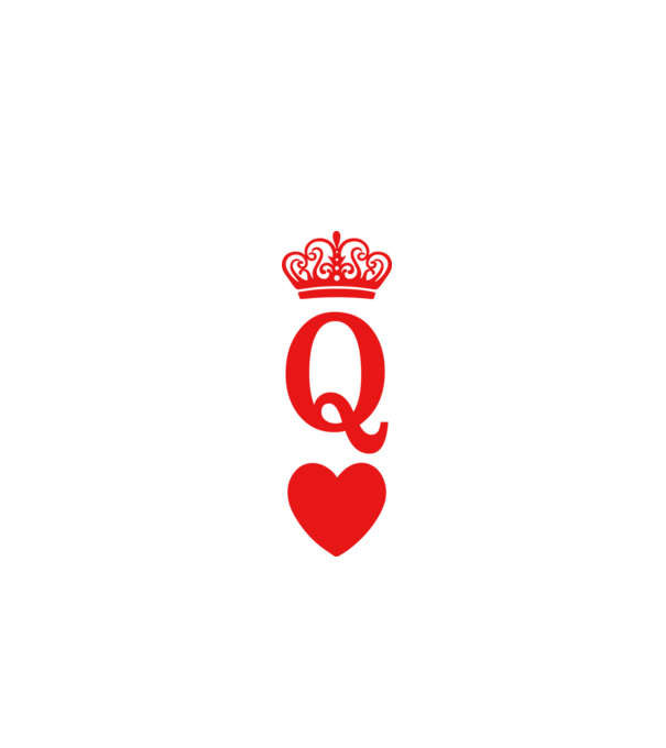 Queen model alb pe tricou