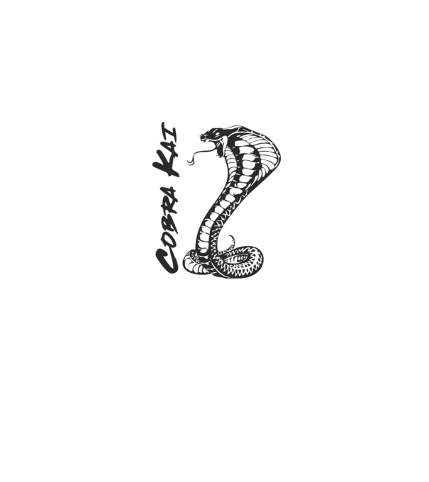 cobra kai black model gri pe tricou