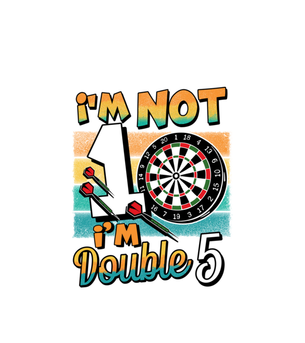Darts Birthday 10 years old model alb pe tricou