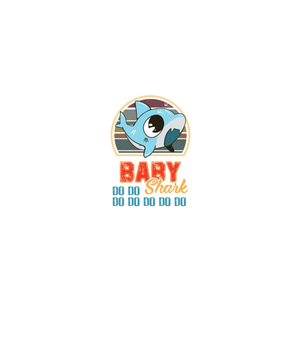 BabyBOY shark model negru pe tricou