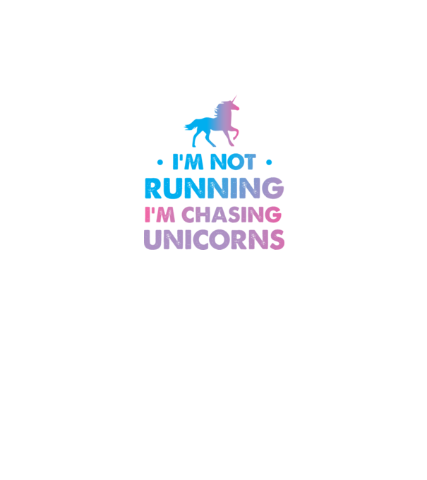 Unicorn Alergare model alb pe tricou