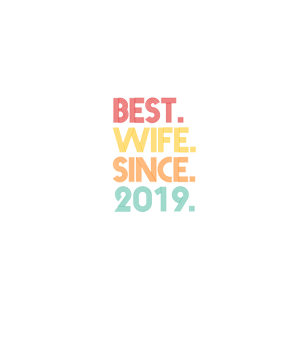 best wife since 2019 retro model negru pe tricou