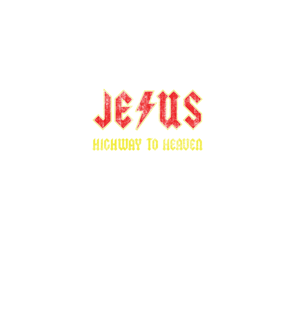 JESUS HIGHWAY TO HEAVEN model negru pe tricou