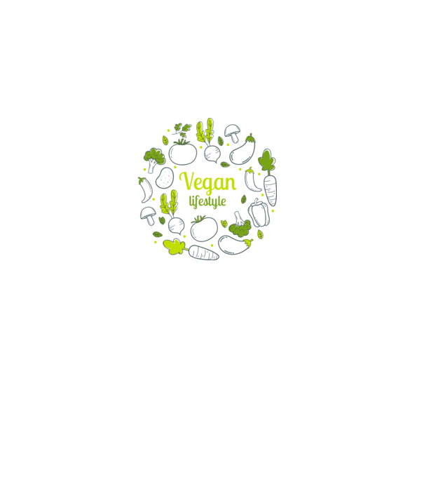 vegan lifestyle model alb pe tricou