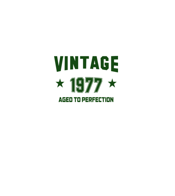 Vintage - 1977 model alb pe tricou