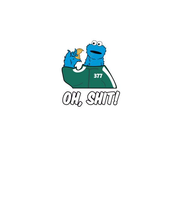 cookie monster squid game parody model negru pe tricou