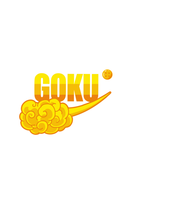 goku cloud model negru pe tricou
