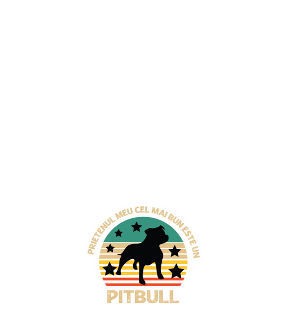 Prietenul meu cel mai bun este un pitbull model negru pe tricou