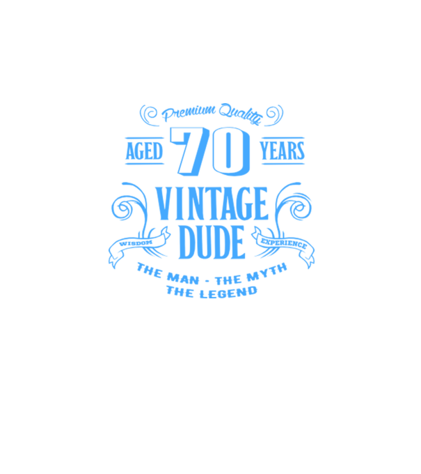 Vintage Dude - 70 model albastru regal pe tricou