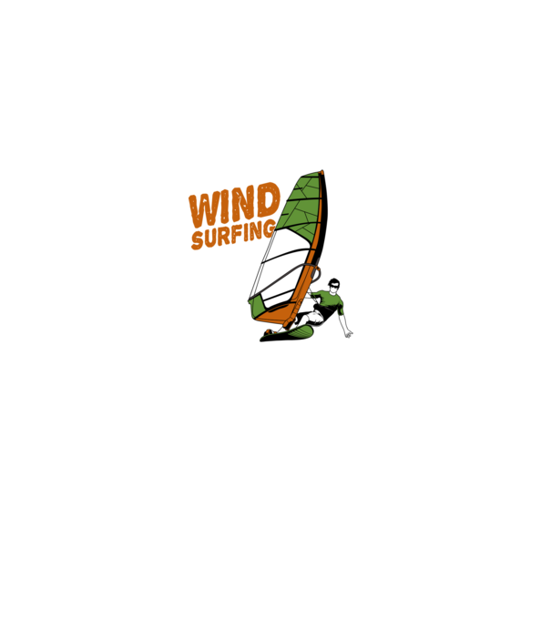 Wind Surf model gri pe tricou
