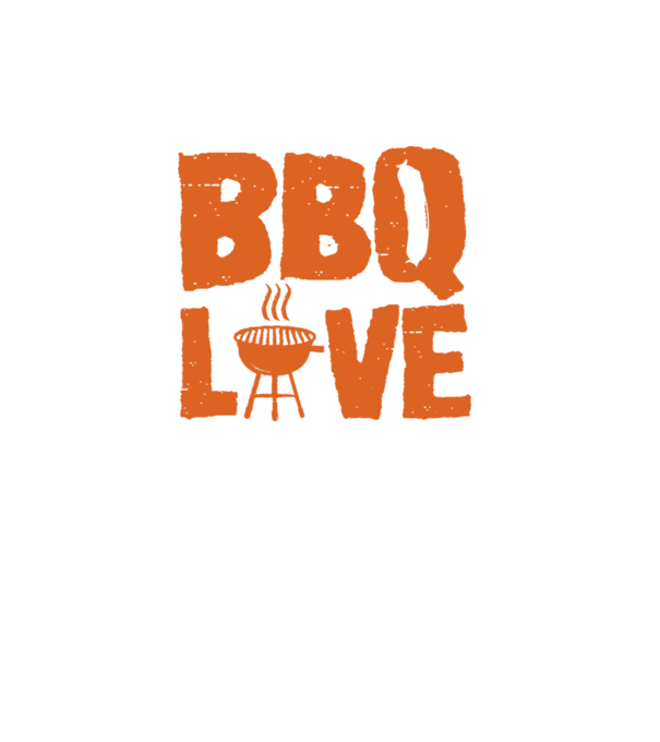 BBQ LOVE model turcoaz pe tricou