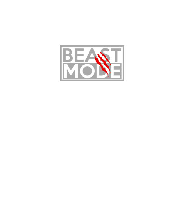 Beast mode model negru pe tricou
