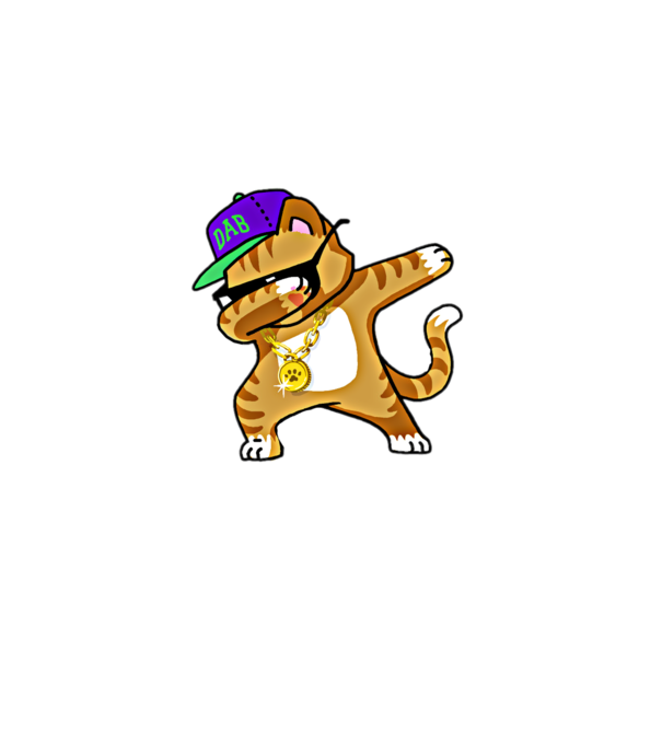 Cool Cat DAB model bordo pe tricou