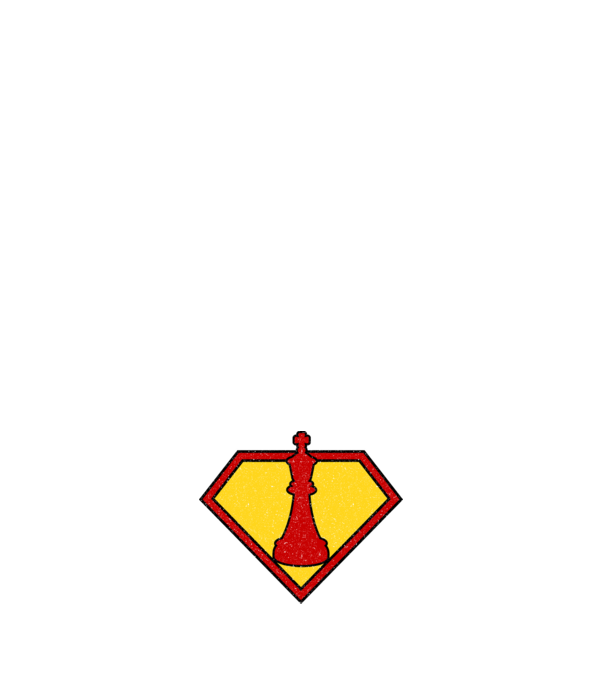 SuperChess rege model albastru închis pe tricou