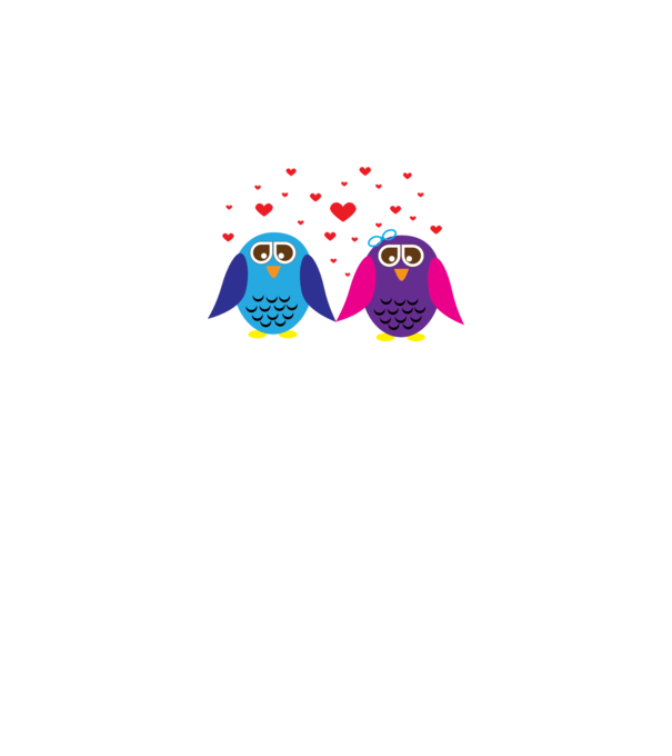 Owl Love model galben neon pe tricou