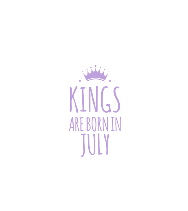 Kings are born in - July model albastru închis pe tricou