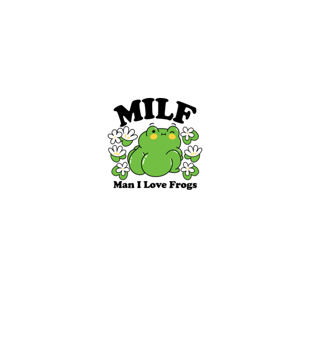 MILF man i love frogs model roz deschis pe tricou