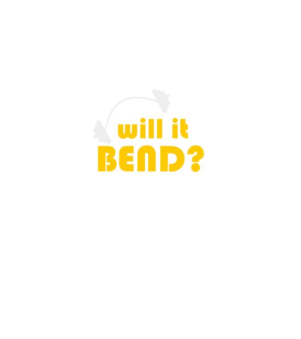 Will it bend model negru pe tricou