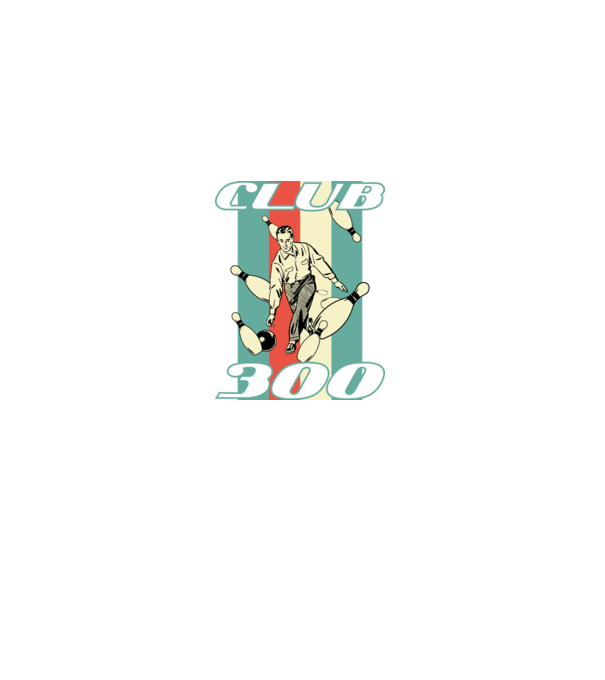 club300 model negru pe tricou