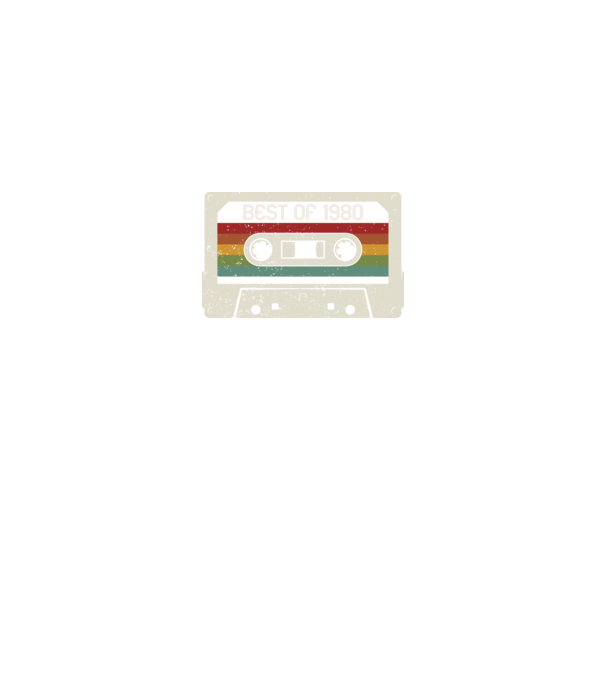 retro tape 1980 vintage model negru pe tricou