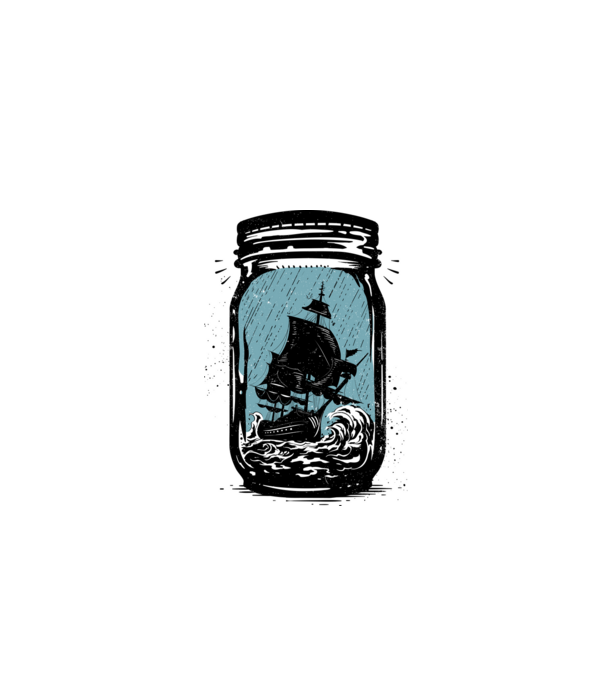 Trapped model alb pe tricou