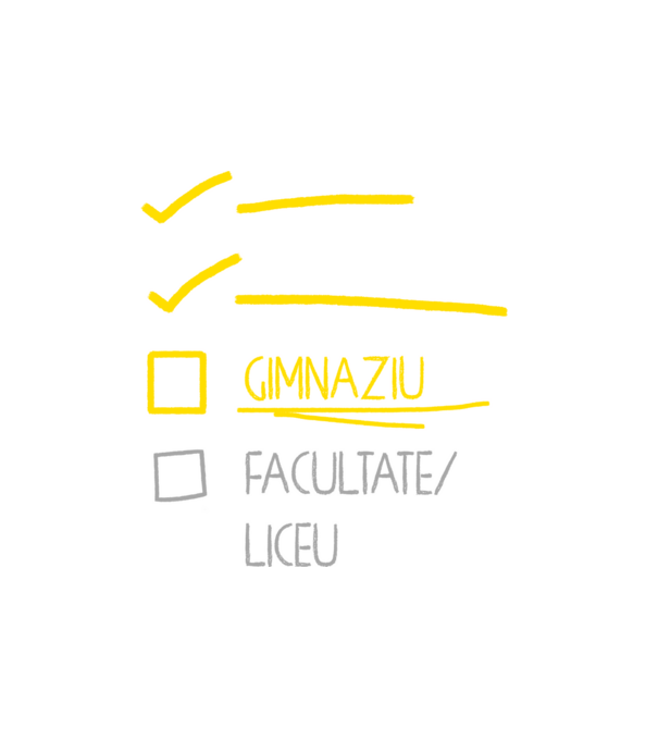 Cheklist educație - Școala primară negru model alb pe tricou