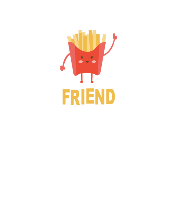 Friends cartofi model alb pe tricou