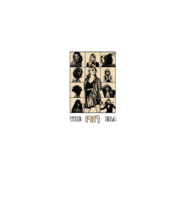 Taylor Swift ERAS peach model negru pe tricou