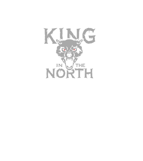 King In The Noth model negru pe tricou