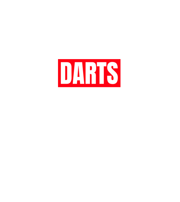 DARTS HERO model negru pe tricou