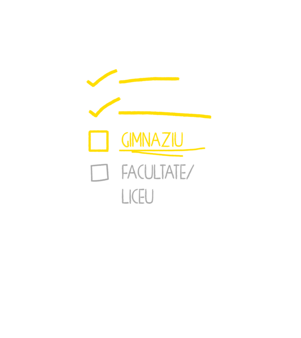 Cheklist educație - Școala primară negru model turcoaz pe tricou