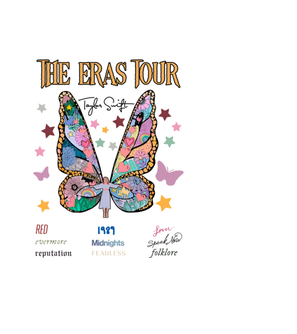 Taylor Swift eras fairy model albastru deschis pe tricou