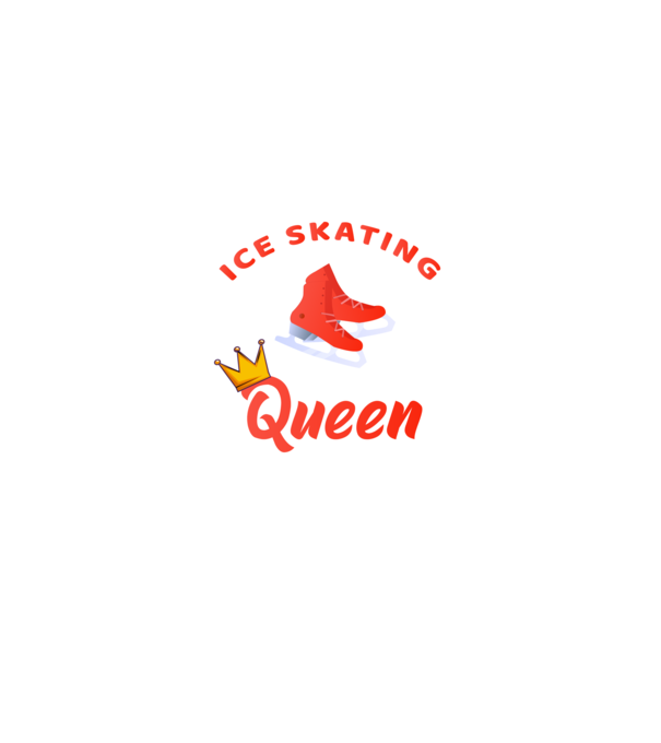Ice skatin Queen model negru pe tricou