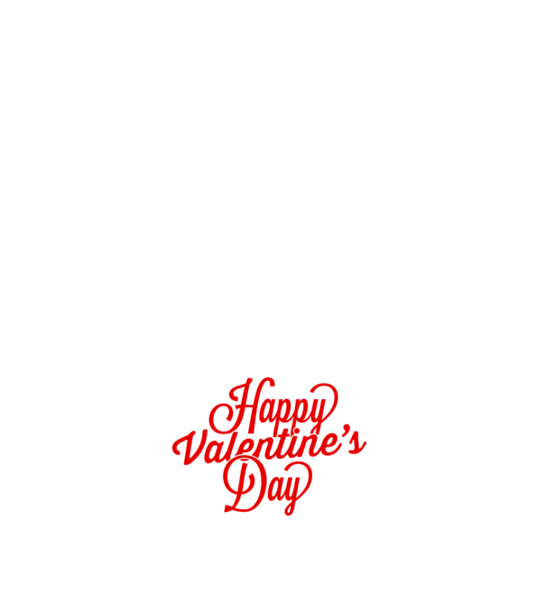 Happy Valentines day model alb pe tricou