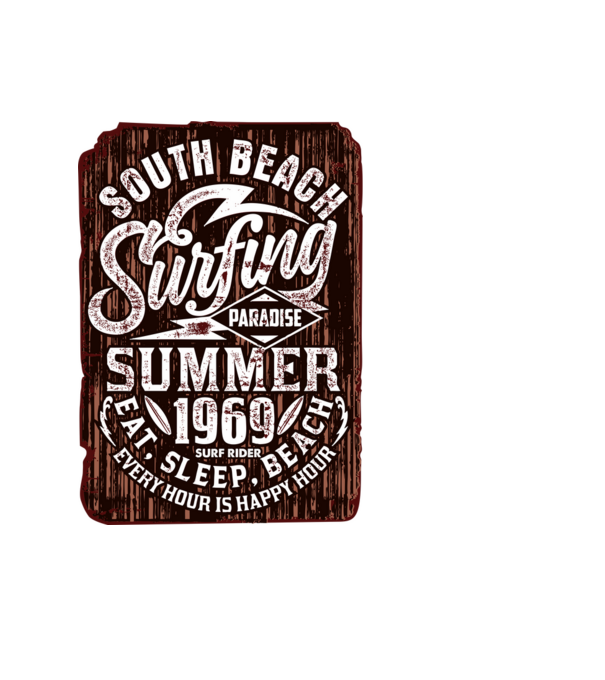South Beach model negru pe tricou