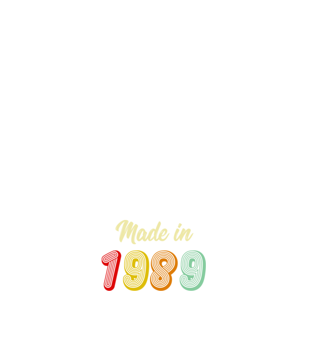 made in 1989 retro model negru pe tricou