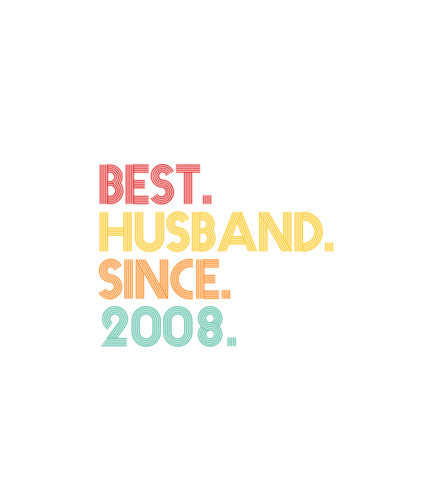 best husband since 2008 retro model negru pe tricou